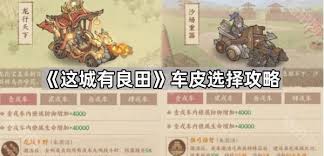 这城有良田戎车有什么皮肤 第1张