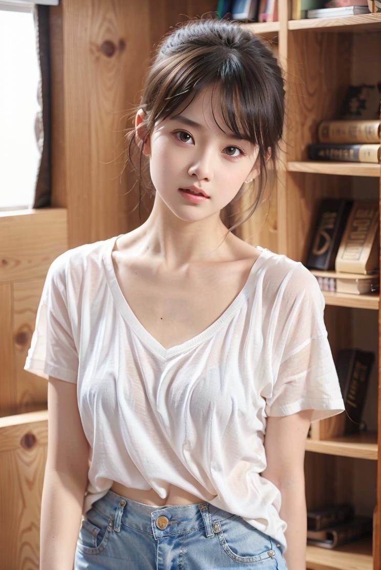 ​娃娃脸少女写真，年轻的女生。 第2张