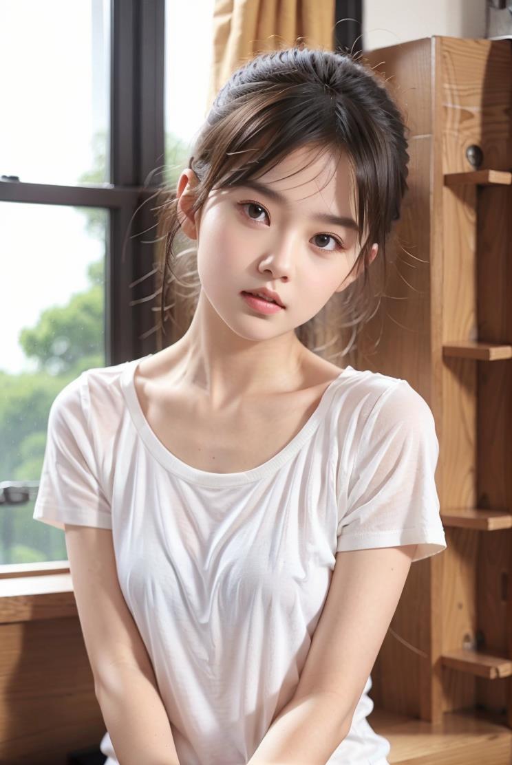 ​娃娃脸少女写真，年轻的女生。 第1张