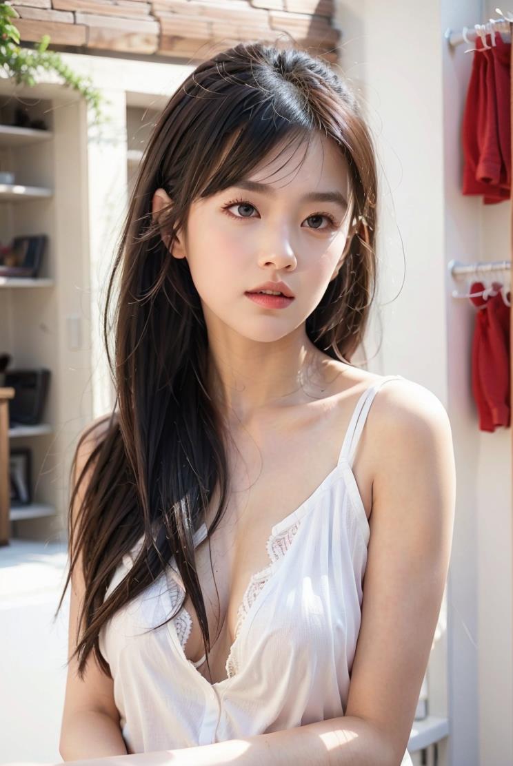​娃娃脸少女写真，年轻的女生。 第3张