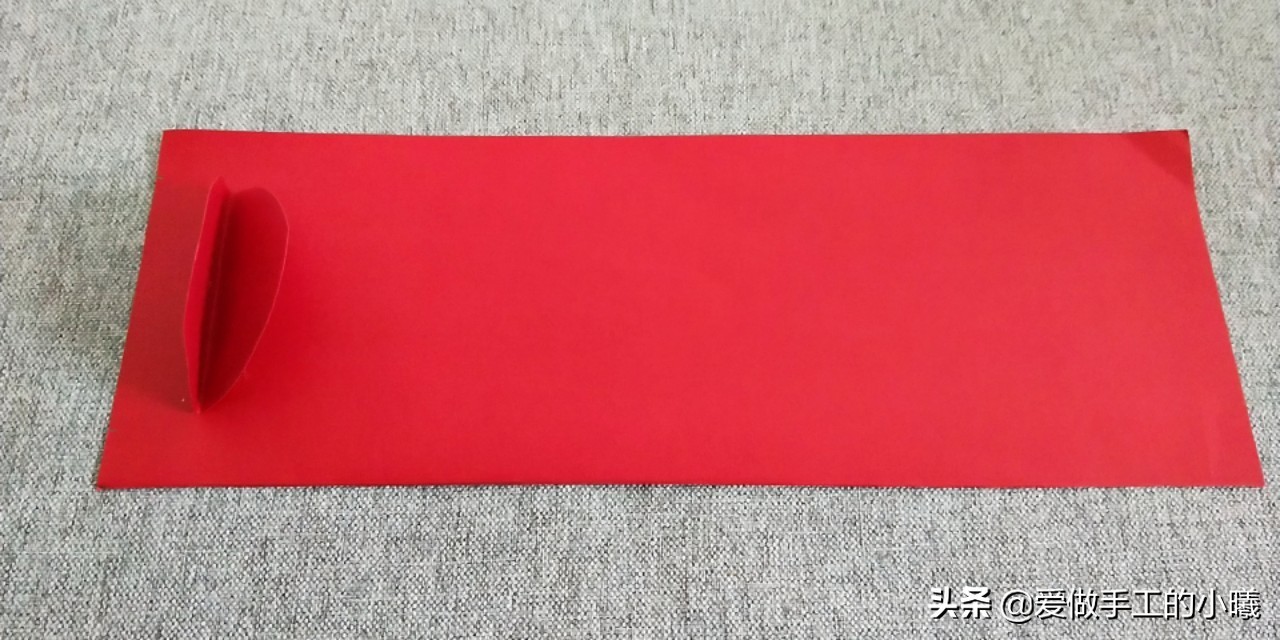 ​快过年了，用彩纸做个红红火火的灯笼吧，灯笼折纸图解 第7张