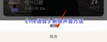 如何删除me语音声音 第1张 如何删除me语音声音 第1张