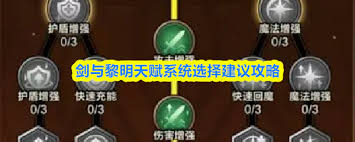 剑与黎明天赋系统怎么选 第1张 剑与黎明天赋系统怎么选 第1张