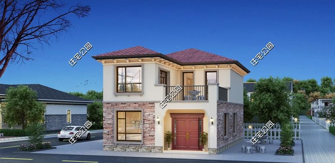 ​4套占地120平的农村户型图，经济实惠又好看，家家都能盖一栋！ 第10张