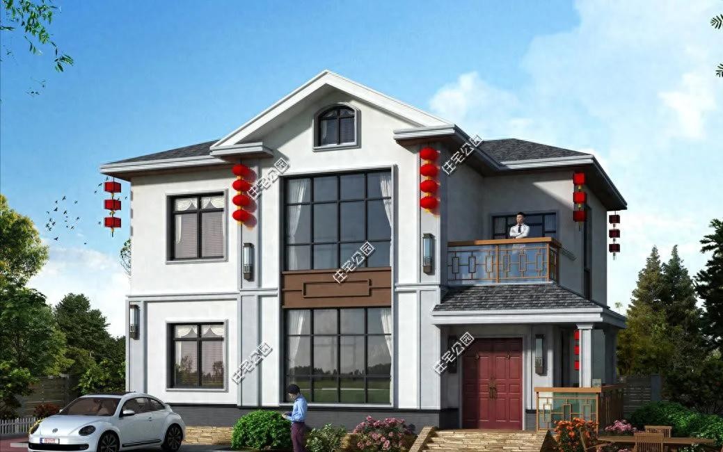 ​4套占地120平的农村户型图，经济实惠又好看，家家都能盖一栋！ 第1张