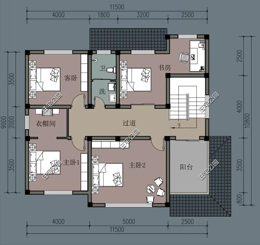 ​4套占地120平的农村户型图，经济实惠又好看，家家都能盖一栋！ 第3张
