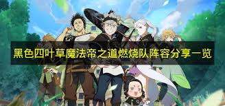 黑色四叶草魔法帝之道燃烧队阵容如何搭配 第2张